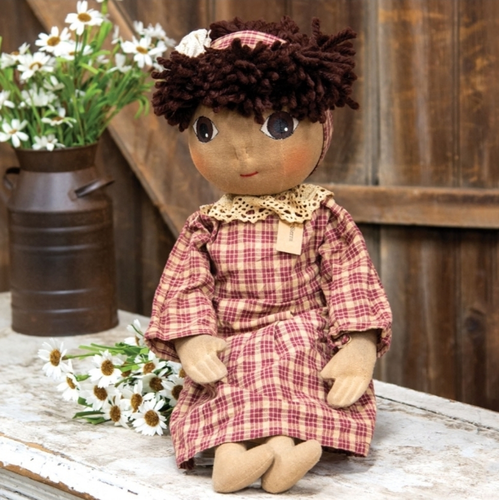 Primitive Rustic Grungy "Sierra" Plush Doll